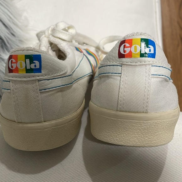 Gola sneakers, USA 6, lots of life left in these adorable rainbow shoes - Picture 3 of 5